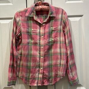 Chaps Plaid Button Down